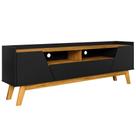 Rack Para Sala De Estar Tv 70 Pol 180cm Morello B02 Preto Fosco Naturalle - Lyam Decor Rack Para Sala De Estar Tv 70 Pol 180cm Morello B02 Preto Fosco Naturalle - Lyam Decor