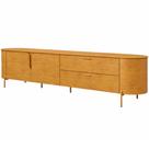 Rack Para Sala de Estar TV 75 Pol Orgânico Dion D05 Cedro - Lyam Decor