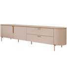 Rack Para Sala de Estar TV 75 Pol Orgânico Dion D05 Off White - Lyam Decor