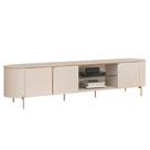 Rack Para Sala de Estar TV 75 Pol Orgânico Harper D05 Off White - Lyam Decor