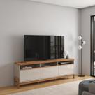 Rack para sala Roma off white new/jequitiba