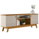 Rack para Sala Tv até 75 Pol. 180cm Color L06 Nature/Off White - Mpozenato