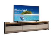Rack para TV 2.2 Sublime Off White com Naturale - Gelius Móveis