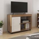 Rack Para Tv 42 Pol 1p 91 Cm Com Rodízios Cinamomo
