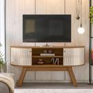 Rack para TV 55 Polegadas Londres Naturale Off White Rack para TV 55 Polegadas Londres Naturale Off White