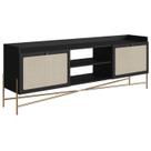 Rack Para TV 65 Pol 183 CM Pes Metal 28930 Oslo Nero Artesano