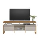 Rack para TV 70 Polegadas 2 Portas com Nicho Jade Nature/Off White