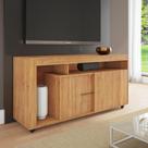 Rack para TV até 40 Polegadas 135,5cm Sala de Estar 2 Portas com 6 Lavanda Marrom Mel Rack para TV até 40 Polegadas 135,5cm Sala de Estar 2 Portas com 6 Lavanda Marrom Mel