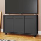Rack para TV Até 40 Polegadas 3 Portas Preto Br 113 - Brv