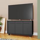 Rack para TV até 40 Polegadas 90cm Tvs 3 Portas 1 Prateleira