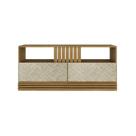 Rack Para TV Até 42 Polegadas 136x62x35,2 cm Natural/Palha