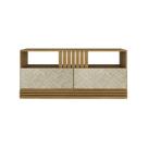 Rack Para TV Até 42 Polegadas 136x62x35,2 cm Natural/Palha