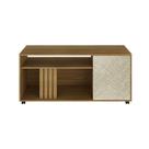 Rack Para TV Até 42 Polegadas 136x64x32,8 cm Natural/Palha