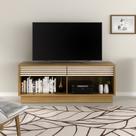 Rack para TV até 42 Polegadas 150cm Sala de Estar Moderno 1,5 Metros - Tvs , com 2 Gavetas Bege Natural