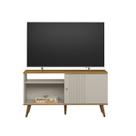 Rack Para Tv Até 50 0,64 x 1,20 Safira Nature-Off White EdeCasaMoveis Rack Para Tv Até 50 0,64 x 1,20 Safira Nature-Off White EdeCasaMoveis