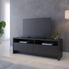 Rack para TV Até 50" 2 Portas Aspen 135 cm - Preto Fosco