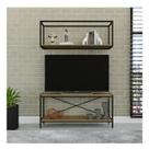 Rack para TV até 50 Polegadas 1 Nicho Aéreo Estilo Industrial Active Yescasa Rack para TV até 50 Polegadas 1 Nicho Aéreo Estilo Industrial Active Yescasa