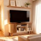 Rack para TV até 50 Polegadas 115cm Branco com Porta e Prateleira em MDP