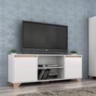 Rack para TV até 50 Polegadas 160cm 2 Portas 3 Prateleiras Benevello Quiditá Móveis