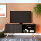 Rack Para Tv Até 50" Space Moov Preto Fosco Rack Para Tv Até 50" Space Moov Preto Fosco