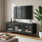Rack para TV Até 55" 3 Portas com Vidro Vitria 135 cm Rack para TV Até 55" 3 Portas com Vidro Vitria 135 cm