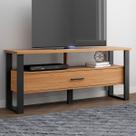 Rack para TV Até 55 Polegadas 1 Gaveta 100% Mdf Freijó/Preto Fosco F41 - Pradel