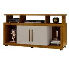 Rack para TV até 55 Polegadas 135cm Rodízios e 2 Portas Star