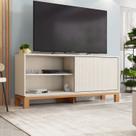 Rack para TV até 55 Polegadas 136cm Porta com Textura Microrripada Cavalete Mondrian 1.36 Rack para TV até 55 Polegadas 136cm Porta com Textura Microrripada Cavalete Mondrian 1.36