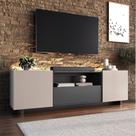 Rack para TV até 55 Polegadas com LED 180cm Cinza Grafite Rack para TV até 55 Polegadas com LED 180cm Cinza Grafite