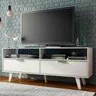 Rack para TV até 55 Polegadas Madesa Oslo com 2 Portas - Branco