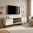 Rack para TV até 55 Polegadas MDF 136cm Cava