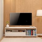 Rack Para Tv Ate 60 Branco Com Porta Basculante Branco