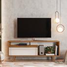 Rack para TV até 60 Polegadas 163,4cm Nt1315 Porta Basculante Frisado