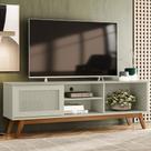 Rack para TV Até 60 Polegadas em 15mm Ametista 1 Porta Off White - Pnr Móveis Rack para TV Até 60 Polegadas em 15mm Ametista 1 Porta Off White - Pnr Móveis
