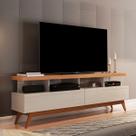 Rack para TV Até 60 Polegadas Hera 2 Gavetas Off White/Nature - Pnr Móveis
