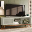 Rack para TV Até 60 Polegadas Panamá 1 Porta Off White - Olivar Móveis