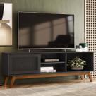 Rack para TV Até 60 Polegadas Panamá 1 Porta Preto - Olivar Móveis