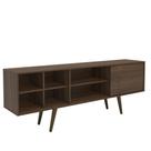 Rack para TV até 65 Polegadas 1 Porta 6 Nichos 175cm Estilo Retrô Cor Mumbai - Mademóvel Rack para TV até 65 Polegadas 1 Porta 6 Nichos 175cm Estilo Retrô Cor Mumbai - Mademóvel