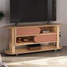 Rack para TV Até 65 Polegadas Ciclo 2 Portas Naturale/Terracota - Pnr Móveis Rack para TV Até 65 Polegadas Ciclo 2 Portas Naturale/Terracota - Pnr Móveis