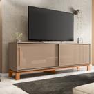 Rack para Tv até 65 Polegadas Portas com Textura Microrripada Pés Cavalete Mondrian 1.8 Rack para Tv até 65 Polegadas Portas com Textura Microrripada Pés Cavalete Mondrian 1.8