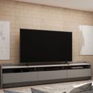 Rack para TV até 70 Polegadas 3 Gavetas 3 Nichos Sublime 220 Gelius Móveis Rack para TV até 70 Polegadas 3 Gavetas 3 Nichos Sublime 220 Gelius Móveis