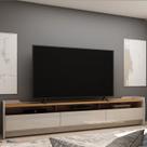 Rack para TV até 70 Polegadas 3 Gavetas 3 Nichos Sublime 220 Gelius Móveis Rack para TV até 70 Polegadas 3 Gavetas 3 Nichos Sublime 220 Gelius Móveis