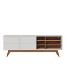 Rack para TV ate 70 Polegadas Isabel Off-White Matte Freijo