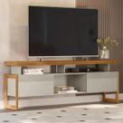 Rack para TV até 70 Polegadas MDF 180cm Portas de Correr Esmeralda