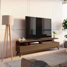 Rack para TV até 72 Polegadas 100% MDF 180cm Pés em Madeira Maciça Yucca CabeCasa MadeiraOriginals Rack para TV até 72 Polegadas 100% MDF 180cm Pés em Madeira Maciça Yucca CabeCasa MadeiraOriginals