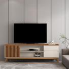 Rack Para Tv Até 72 Polegadas Berlim 1.8 com 2 Gavetas e 1 Porta