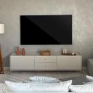 Rack para TV Até 75" 2 Gavetas 2 Portas Jasper 185 cm - Off White Fosco c/ Dourado Rack para TV Até 75" 2 Gavetas 2 Portas Jasper 185 cm - Off White Fosco c/ Dourado