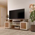 Rack para TV até 75" 2 Portas 2 Prateleiras Creta Artely Rack para TV até 75" 2 Portas 2 Prateleiras Creta Artely