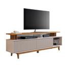 Rack Para Tv Até 75" NT1385 Ripado Off White/Freijó Notável Móveis