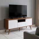 Rack para TV Até 75 Pol 2 Portas 1 Gaveta Off White